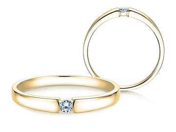Verlobungsring Infinity Petite in 14K Weißgold mit Diamant 0,03ct G/SI