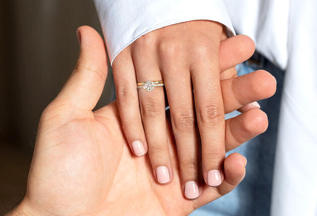 Verlobungsringe Gelbgold mit Diamant – Gold-Ringe