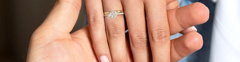 Verlobungsringe Gelbgold mit Diamant – Gold-Ringe