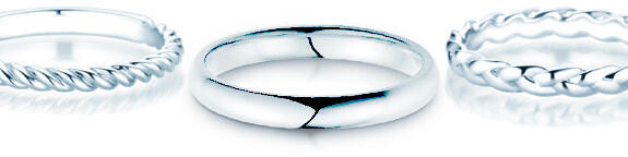 Ringe ohne Edelstein für Männer und Frauen