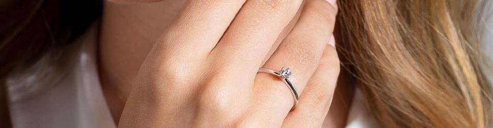 Verlobungsringe Silber mit Diamant günstig kaufen