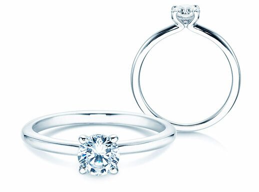 Solitär-Ringe mit Diamant