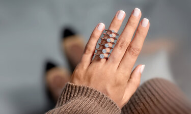 Ringgrößen basieren auf den Innenumfang oder -durchmesser