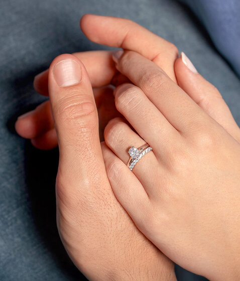 Oval-Cut als Vorsteckring