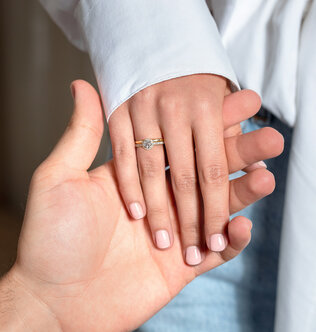 Haloring Pure Infinity aus Gelbgold