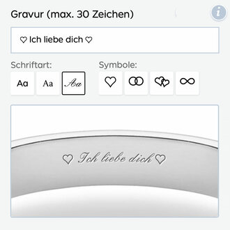 Gratis Gravur mit Live-Vorschau