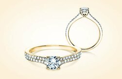 Verlobungsringe Gelbgold mit Diamant online kaufen