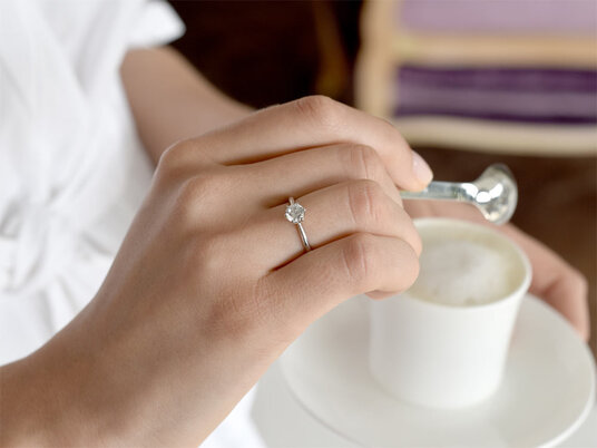Verlobungsring Spirit in Platin 950/- mit Labordiamant 1,00ct