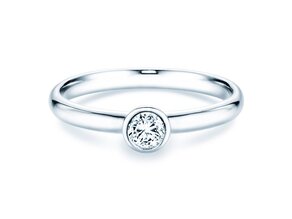 Verlobungsring Eternal in 9K Weißgold mit Diamant 0,25ct H/SI
