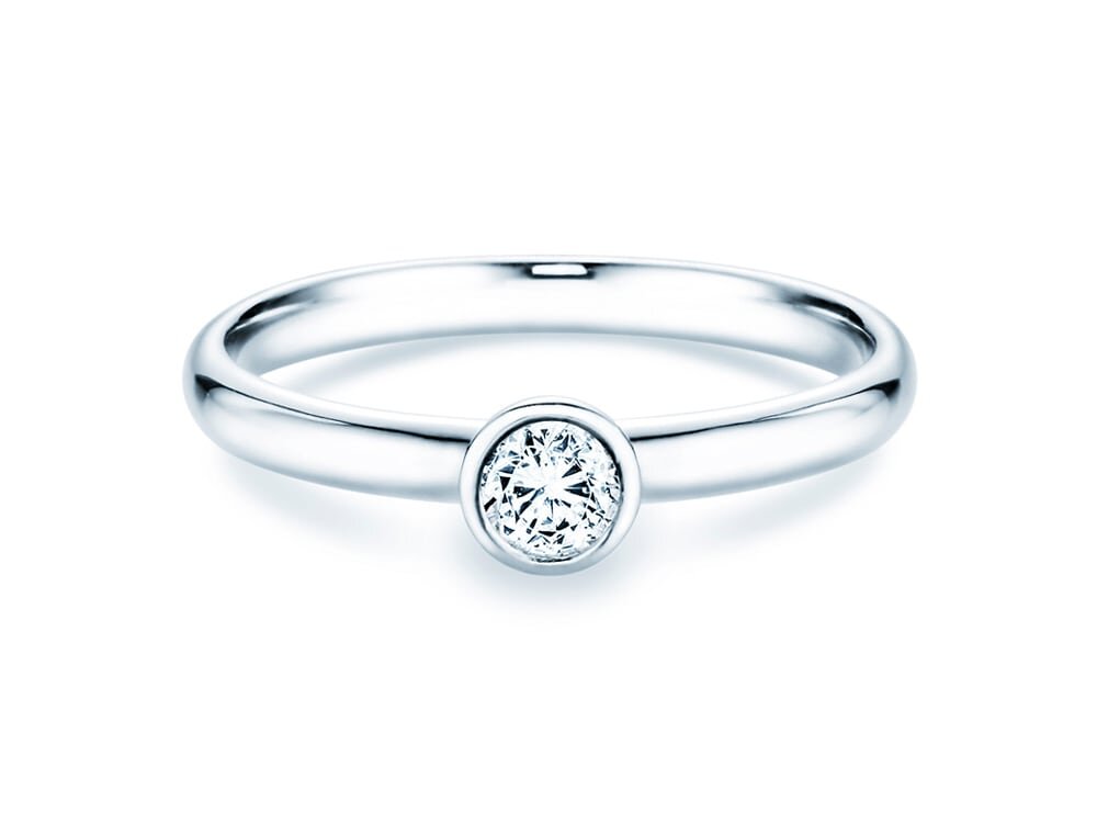 Verlobungsring Eternal in Platin 950/- mit Diamant 0,25ct G/SI