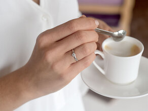 Verlobungsring Eternal in 14K Weißgold mit Diamant 0,30ct H/SI