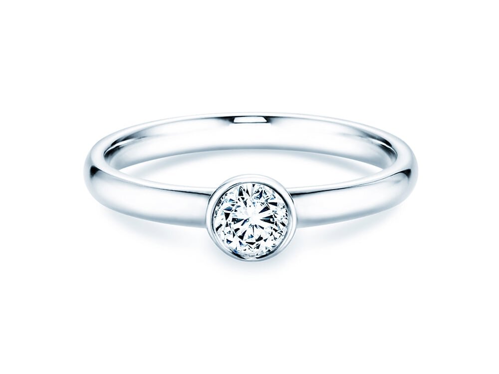 Verlobungsring Eternal in Platin 950/- mit Diamant 0,35ct G/SI