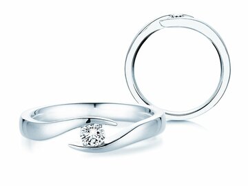 Verlobungsring Twist Labordiamant