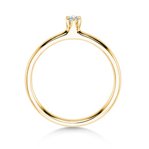 Verlobungsring Classic 6 in 18K Gelbgold mit Diamant 0,05ct H/SI