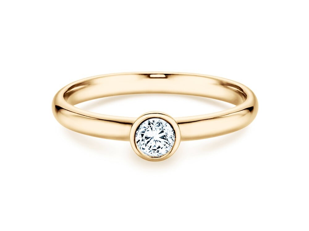 Verlobungsring Eternal in 9K Gelbgold mit Diamant 0,25ct G/SI