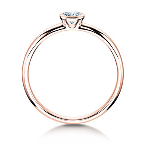 Verlobungsring Eternal in 9K Roségold mit Diamant 0,05ct G/SI