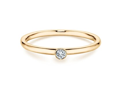 Verlobungsring Eternal in 14K Gelbgold mit Diamant 0,05ct H/SI