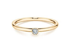 Verlobungsring Eternal in 14K Gelbgold mit Diamant 0,05ct H/SI