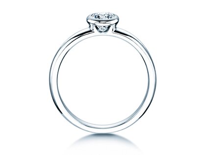 Verlobungsring Eternal in 9K Weißgold mit Diamant 0,40ct D/IF