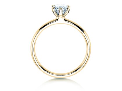 Verlobungsring Classic 6 in 9K Gelbgold mit Diamant 0,60ct H/SI
