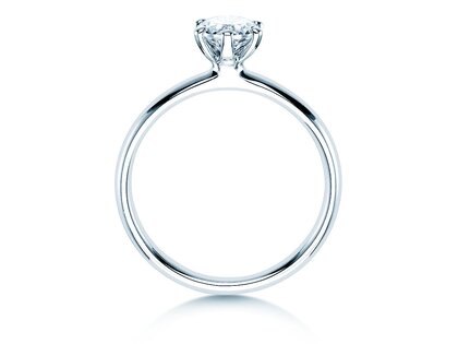 Verlobungsring Classic 6 in 18K Weißgold mit Diamant 0,60ct H/SI