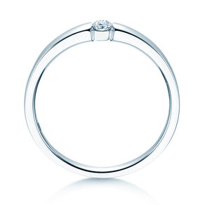 Verlobungsring Infinity Petite in 14K Weißgold mit Diamant 0,09ct G/SI