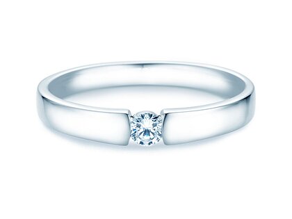 Verlobungsring Infinity Petite in 14K Weißgold mit Diamant 0,13ct G/SI