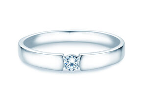 Verlobungsring Infinity Petite in 14K Weißgold mit Diamant 0,13ct G/SI