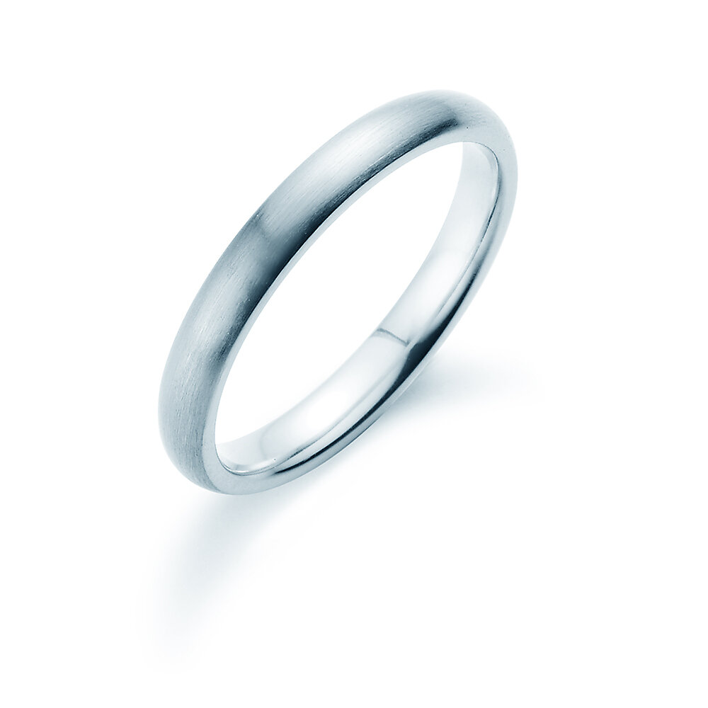 Herrenring Classic 2,5mm in Silber 925/- matt
