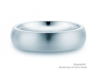 Herrenring Classic 3mm in Silber 925/- matt