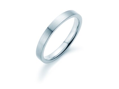 Herrenring Modern 3mm in Silber 925/- matt