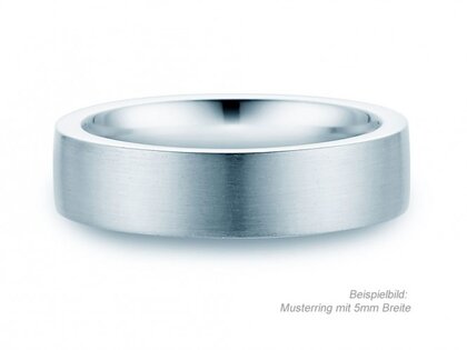 Herrenring Modern 3mm in Silber 925/- matt