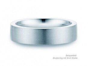 Herrenring Modern 3mm in Silber 925/- matt