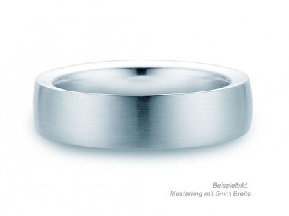 Herrenring Infinity in Platin 950/- matt