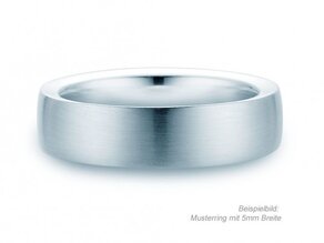 Herrenring Infinity in Platin 950/- matt