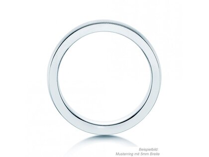 Herrenring Infinity in Platin 950/- matt