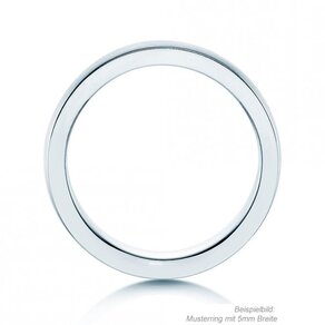 Herrenring Infinity in Platin 950/- matt