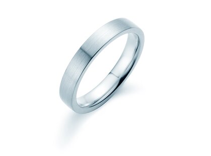Herrenring Modern 3,5mm in Silber 925/- matt