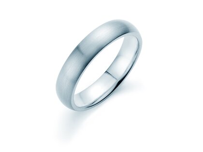 Herrenring Classic 5mm in Silber 925/- matt