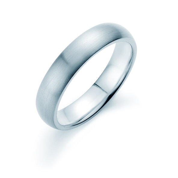 Herrenring Classic 5mm in Silber 925/- matt