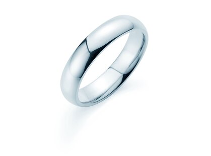 Herrenring Classic 5mm in Platin 950/- poliert