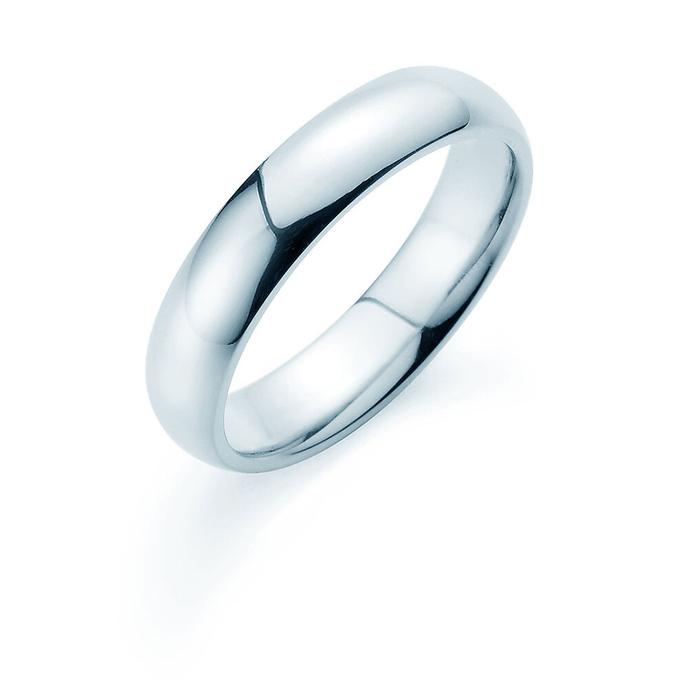Herrenring Classic 5mm in Platin 950/- poliert
