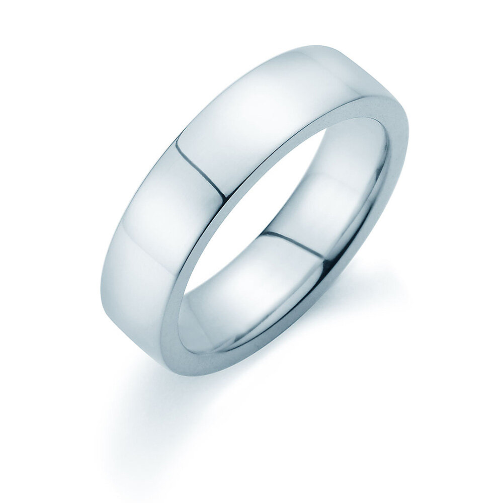 Herrenring Modern 5,5mm in Silber 925/- poliert