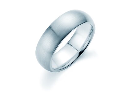 Herrenring Classic 6,5mm in Silber 925/- matt