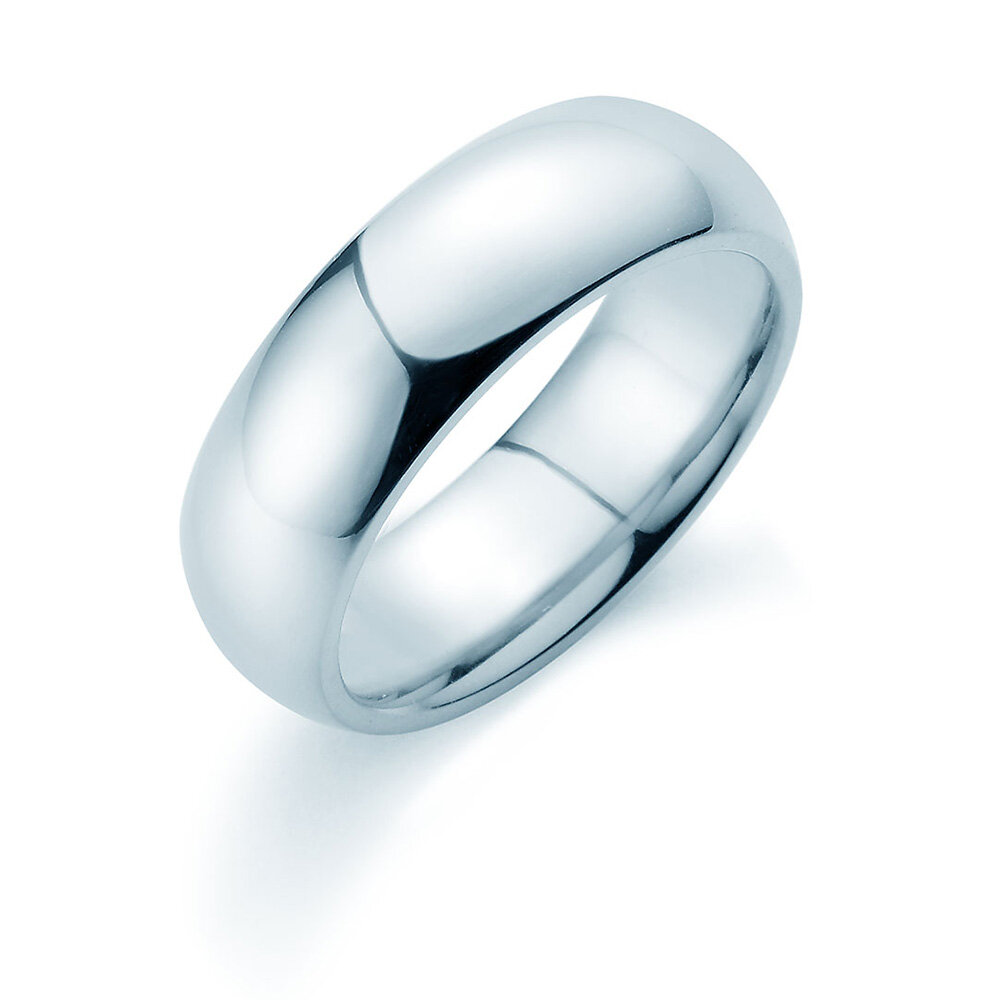 Herrenring Classic 6,5mm in Silber 925/- poliert