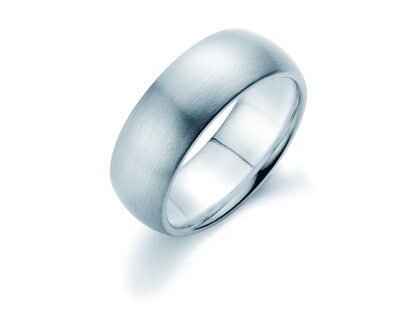 Herrenring Classic 7,5mm in Silber 925/- matt
