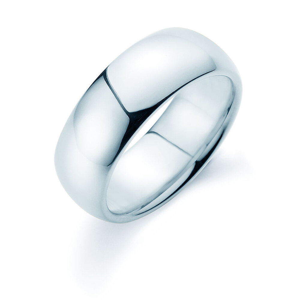 Herrenring Classic 8mm in Silber 925/- poliert