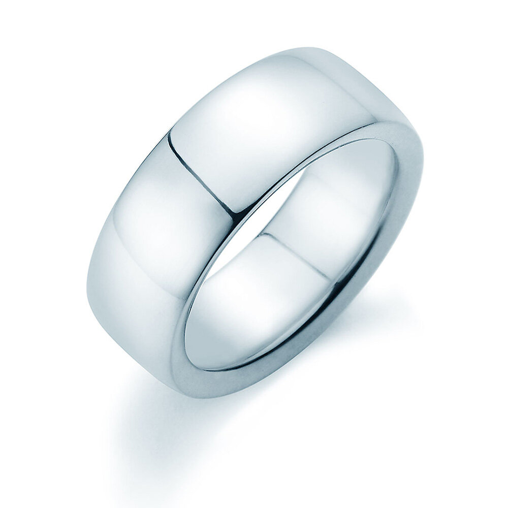 Herrenring Infinity 8mm in Silber 925/- poliert