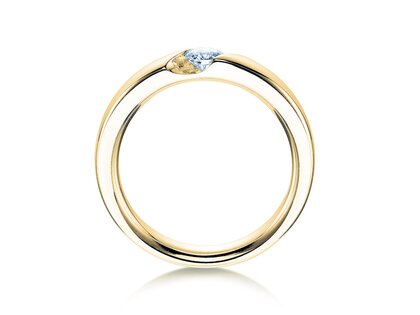 Verlobungsring Italic in 9K Gelbgold mit Labordiamant 0,50ct D/IF