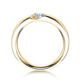 Verlobungsring Italic in 9K Gelbgold mit Labordiamant 0,50ct D/IF